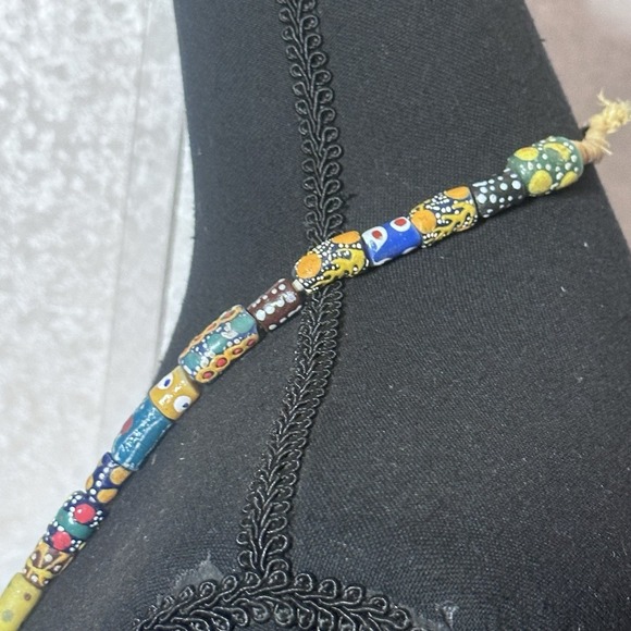 Antique Vintage Oval Millefiori Venetian African Trade Beads - Picture 6 of 8